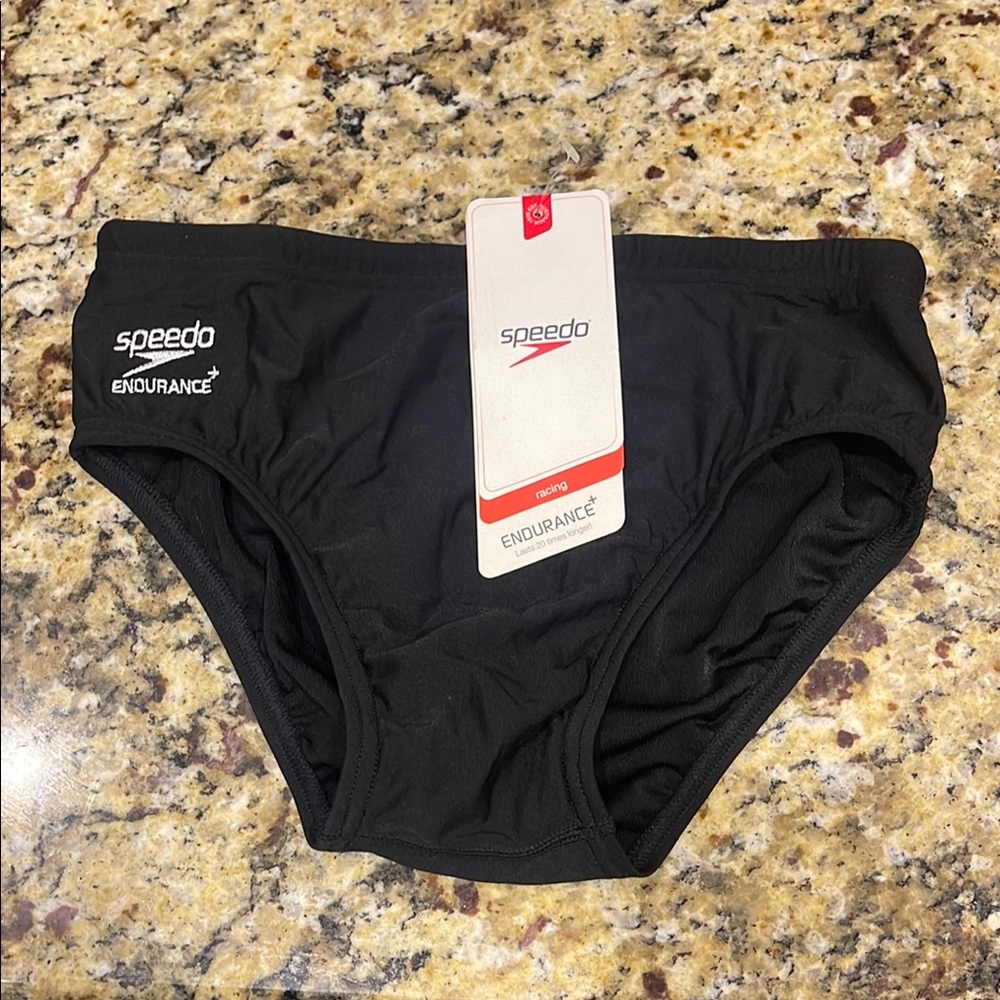 Speedo Endurance Men's Black Swim Briefs